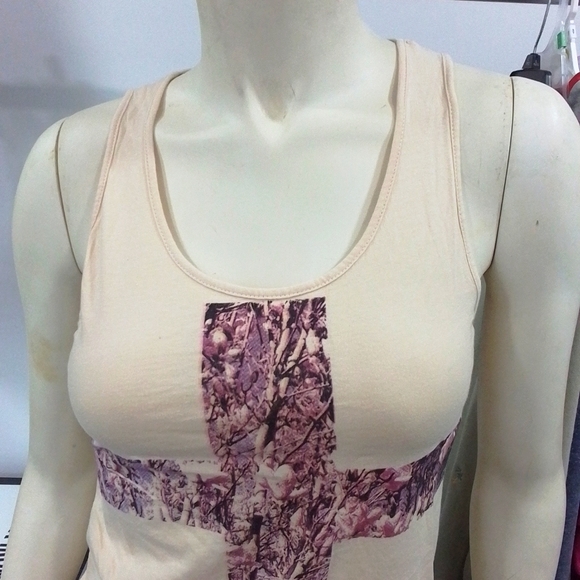 Sleeveless Holy Cross Graphic Tee By T-Squad - Picture 11 of 14